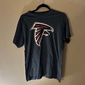 Gildan Men's Dark Gray T-Shirt with Red and White Logo